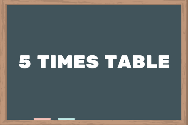 5 TIMES TABLE - TIMESTABLEKIDS.COM