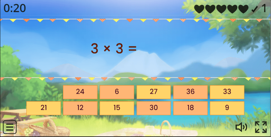 3 Times Table - Quick Match Game - Times Tables Kids