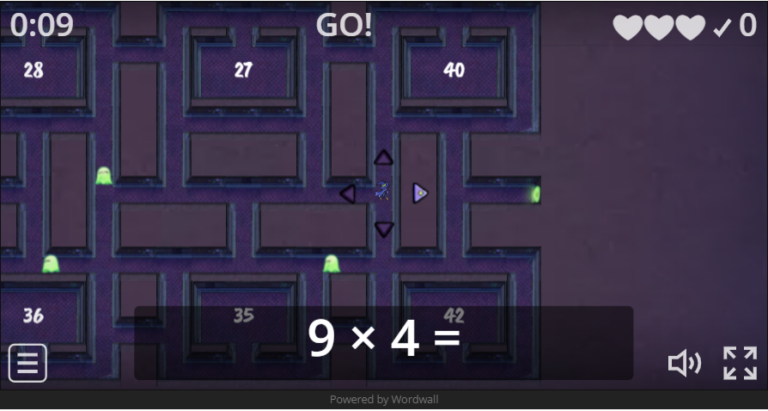Win the Maze – 6 7 8 9 Times Tables Game