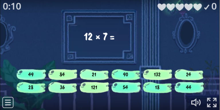 Find the match- Times Tables Spooky Game for Halloween