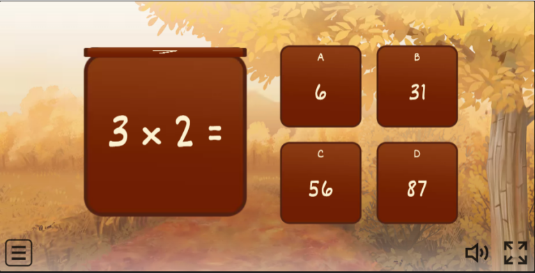 Open the Box – 3 times table Game for Thanksgiving