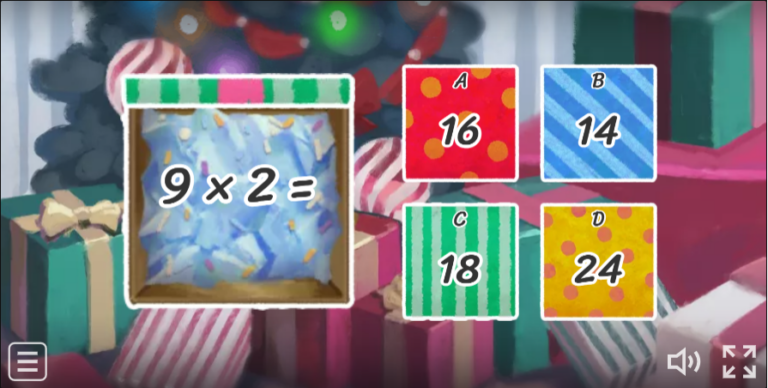 Open the Box – 2&5&10 times table Game for Christmas