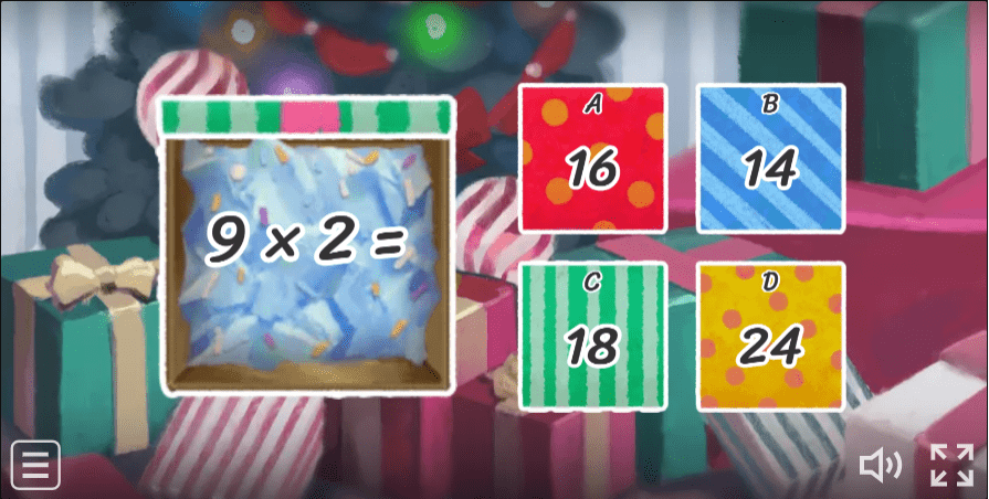 Open the Box - 2&5&10 times table Game for Christmas - Times Tables Kids