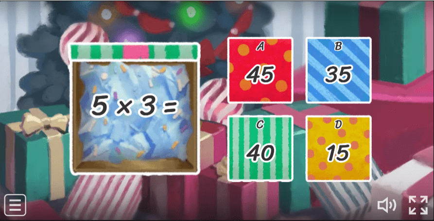 Open the Box - 5 times table Game for Christmas - Times Tables Kids