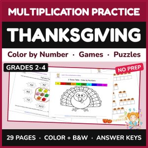 Thanksgiving Multiplication — Games & Puzzles