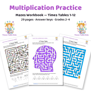 Multiplication Mazes — Times Tables 1-12